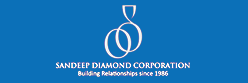 Sandeep Diamond Corporation White Logo