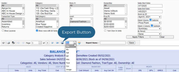 Export Button 1