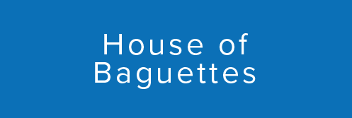 House of Baguettes White Logo