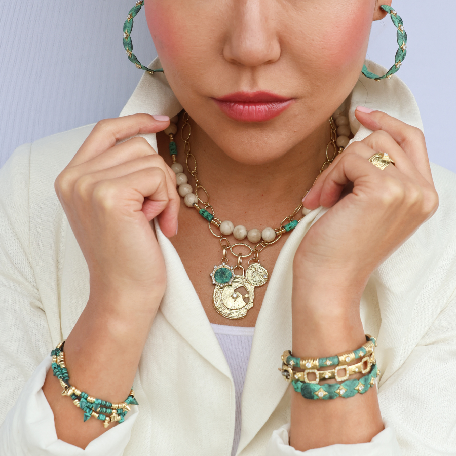 Woman with Armenta Jewelry
