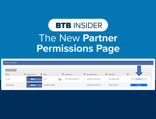BTB Insider – New Partner Permissions Page