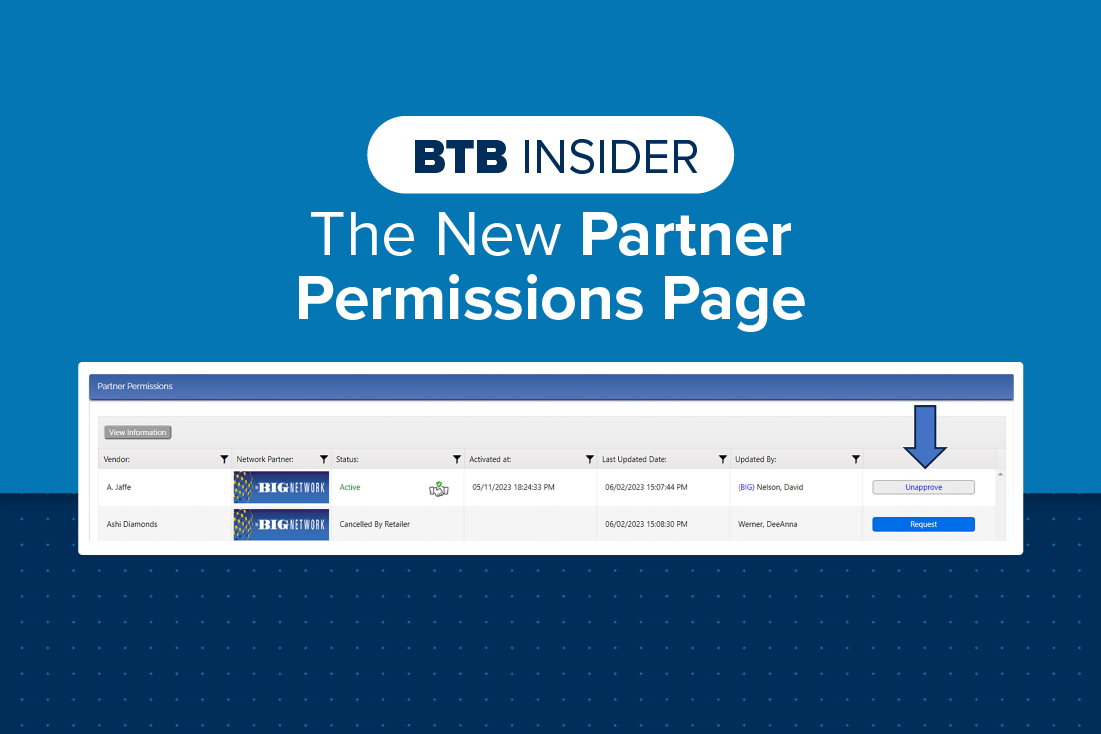 BTB - The New Partners Permission Page